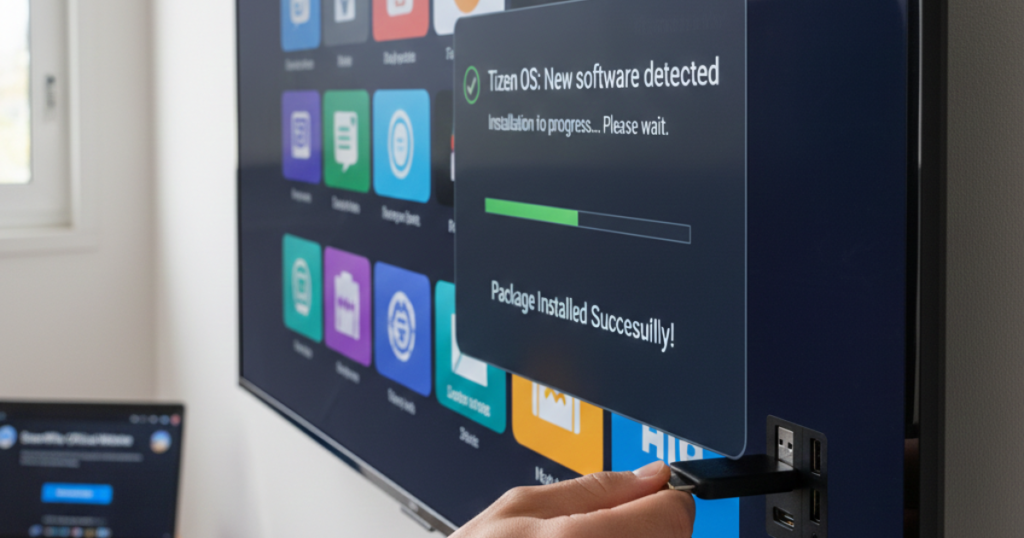 Manually Install The Smartiflix on Samsung Smart TV through USB.